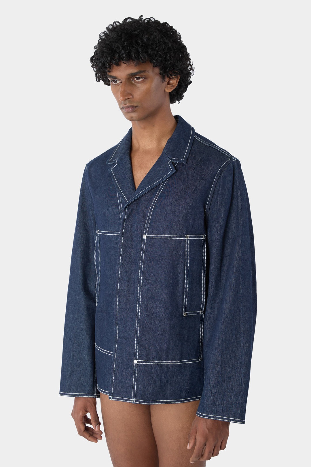 UTILITY BLAZER / dark blue - 3