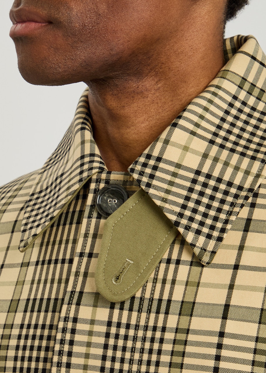 Ami Paris Plaid-print Canvas Jacket - 5