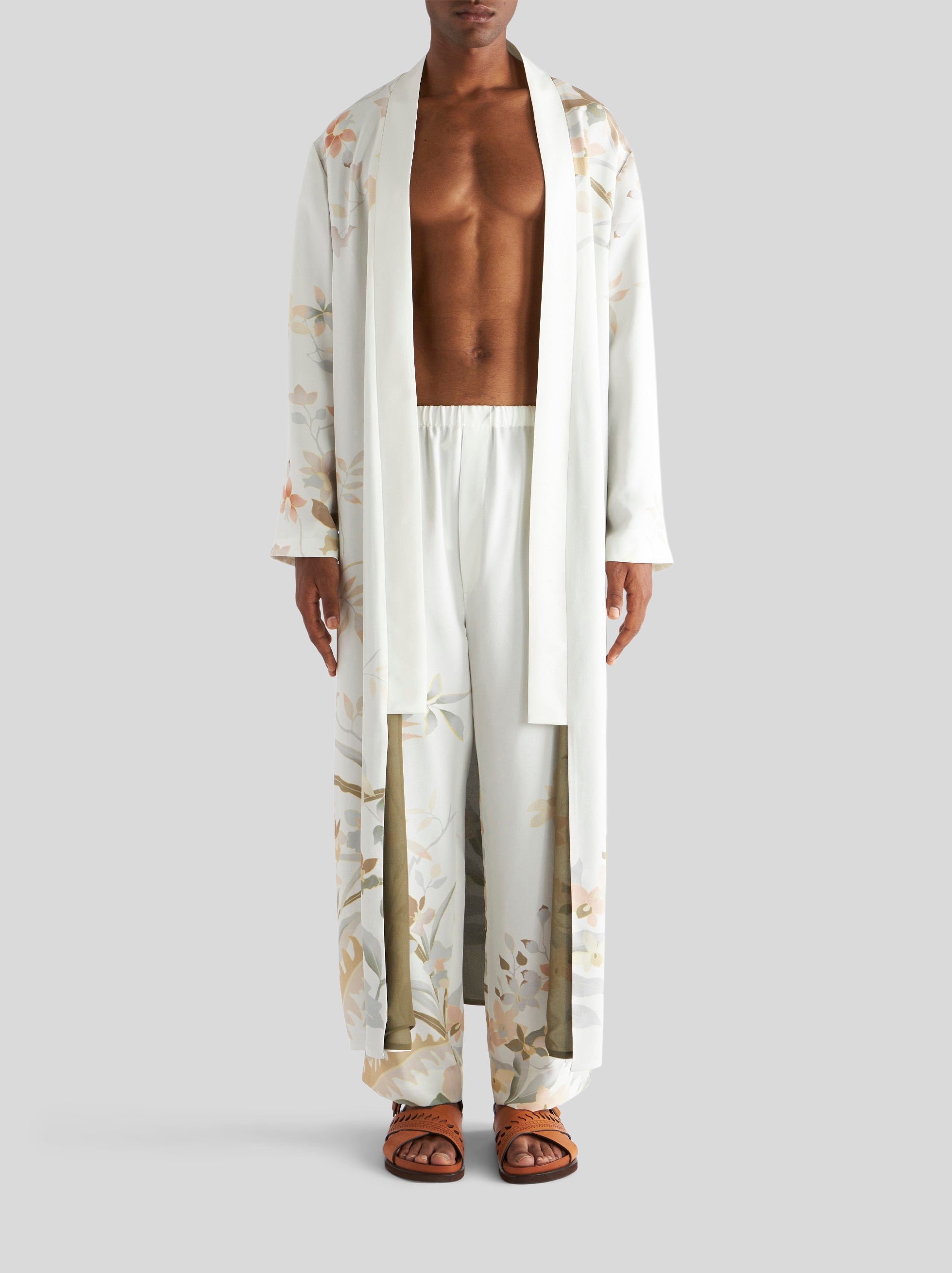 KIMONO-STYLE COAT WITH SHAWL LAPEL - 4
