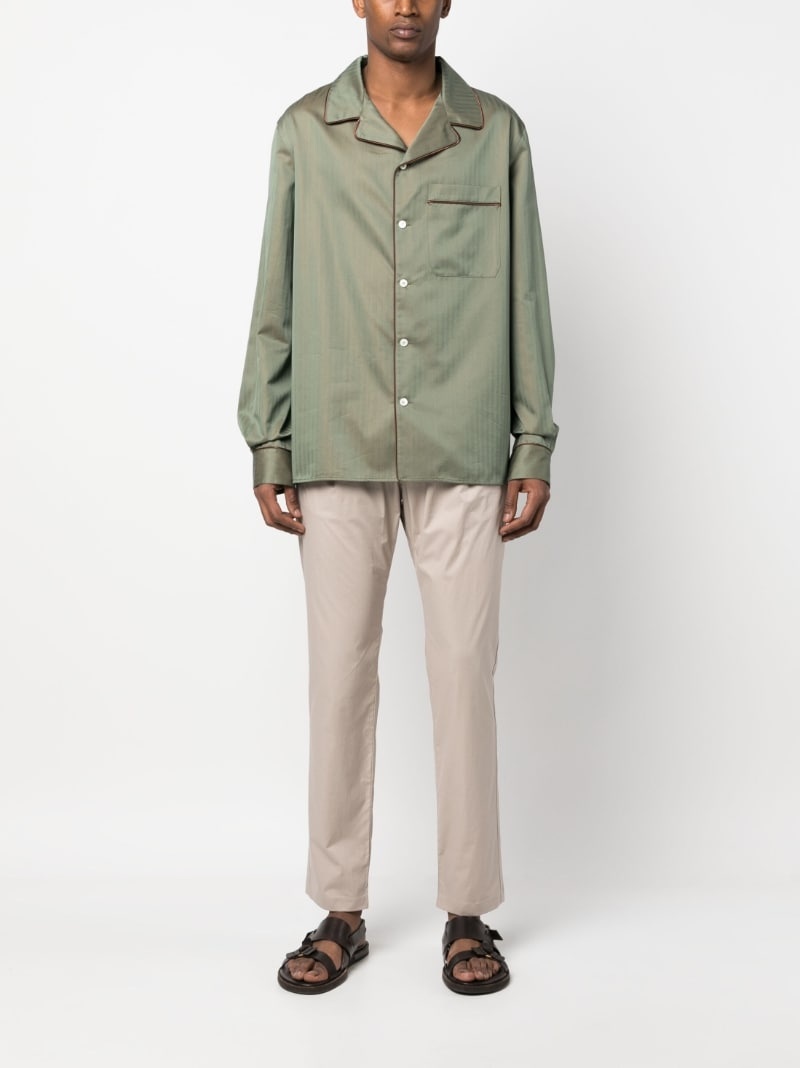 drawstring straight-leg trousers - 3
