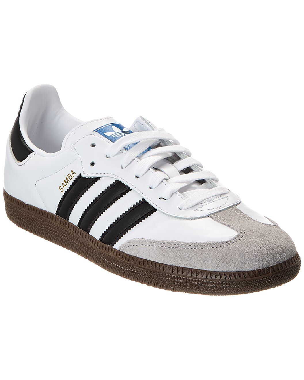 adidas Samba Blanche Leather & Suede Sneaker - 1