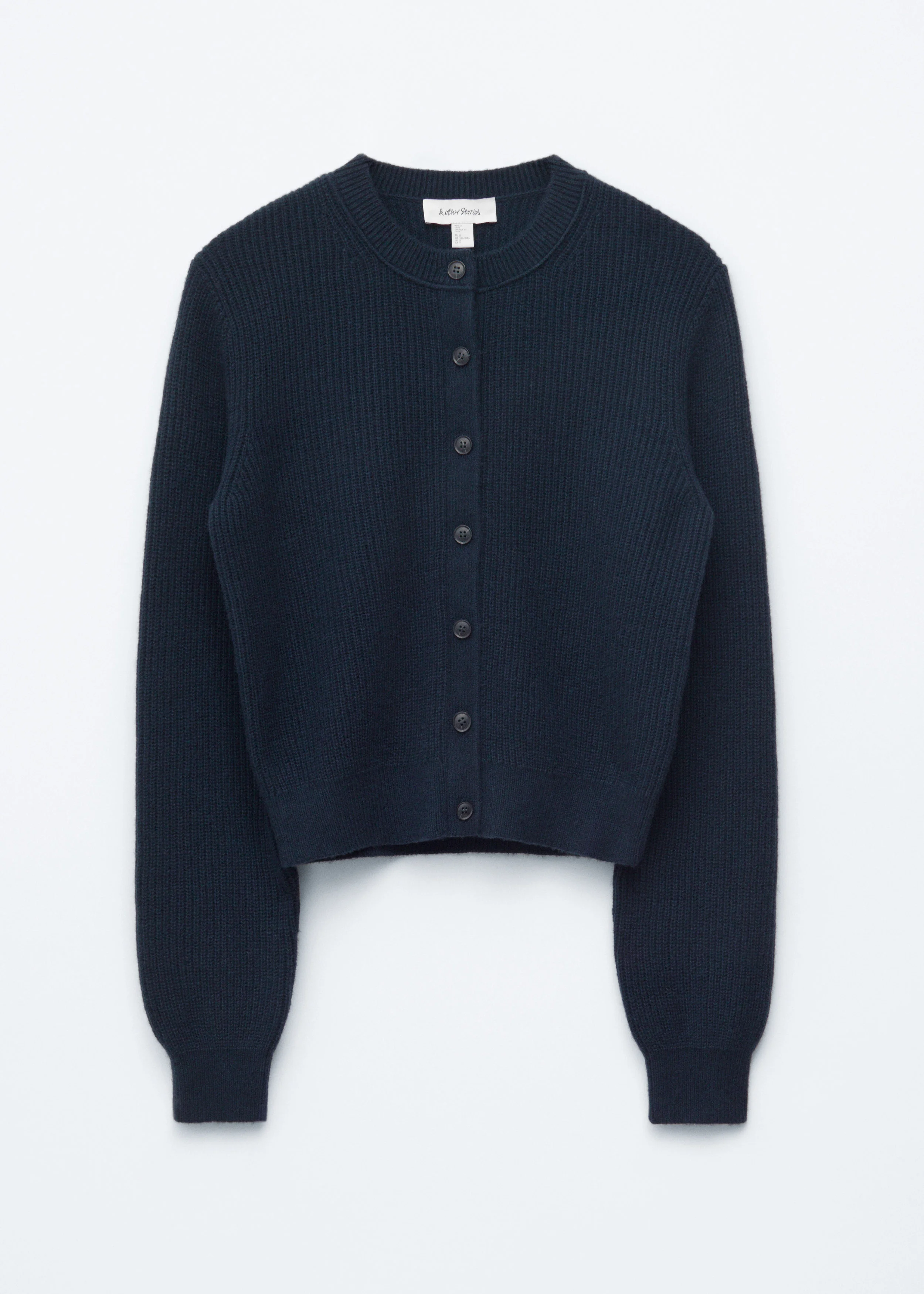 Rib-Knit Cardigan - 1