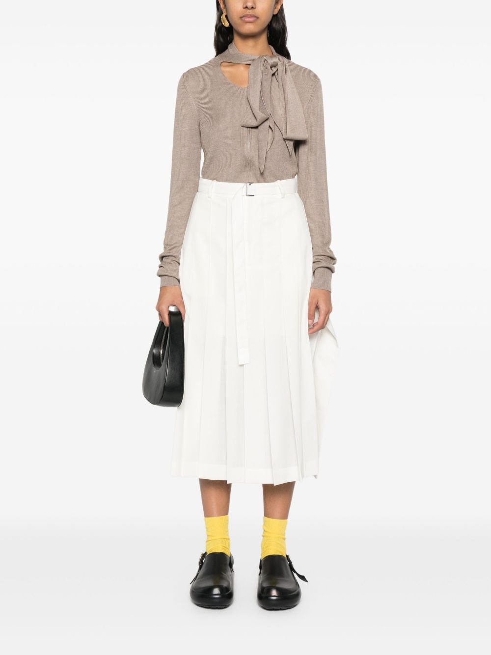 pleated midi skirt - 2