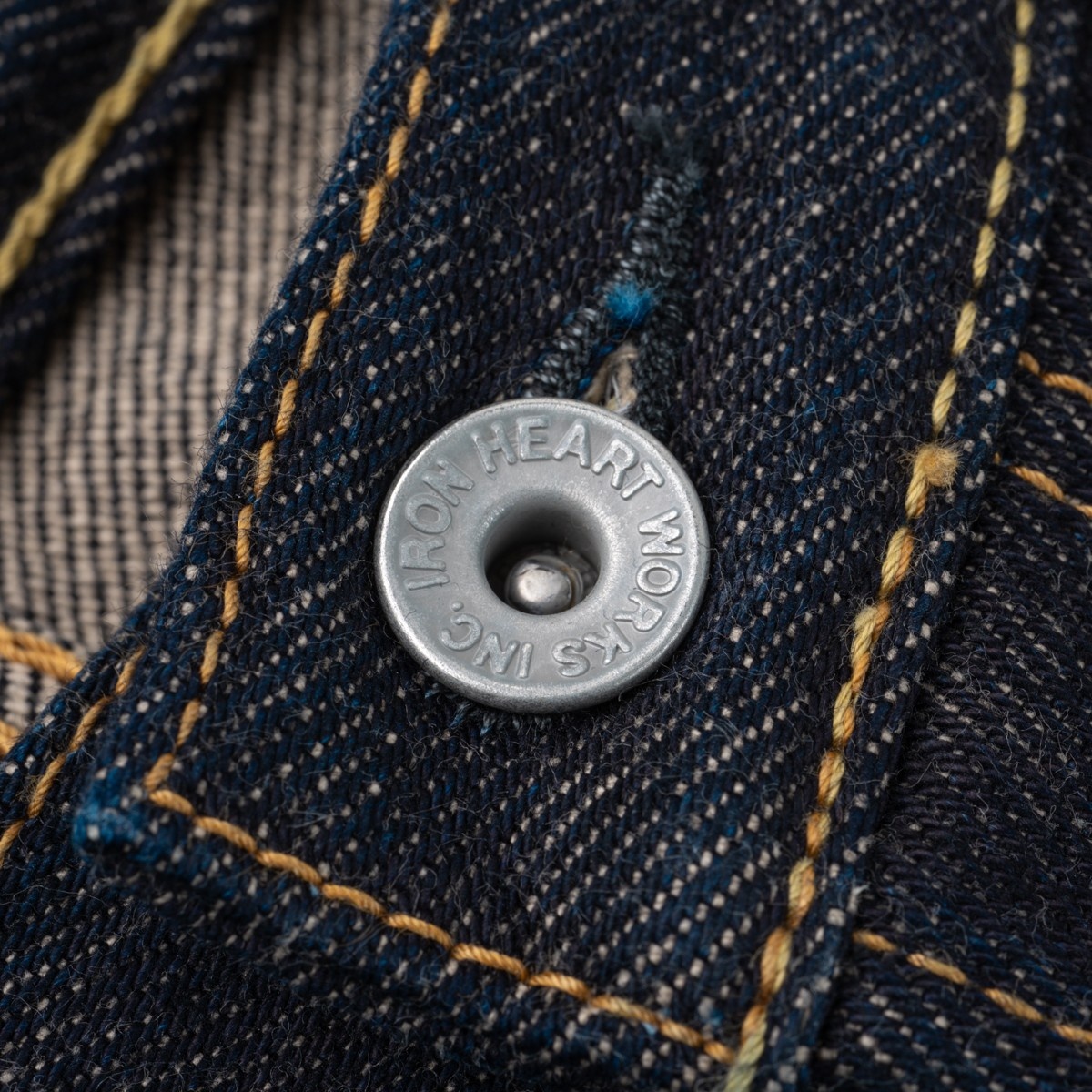 IH-555-SST 21oz Shinayaka Selvedge Denim Super Slim Cut Jeans - Indigo - 7