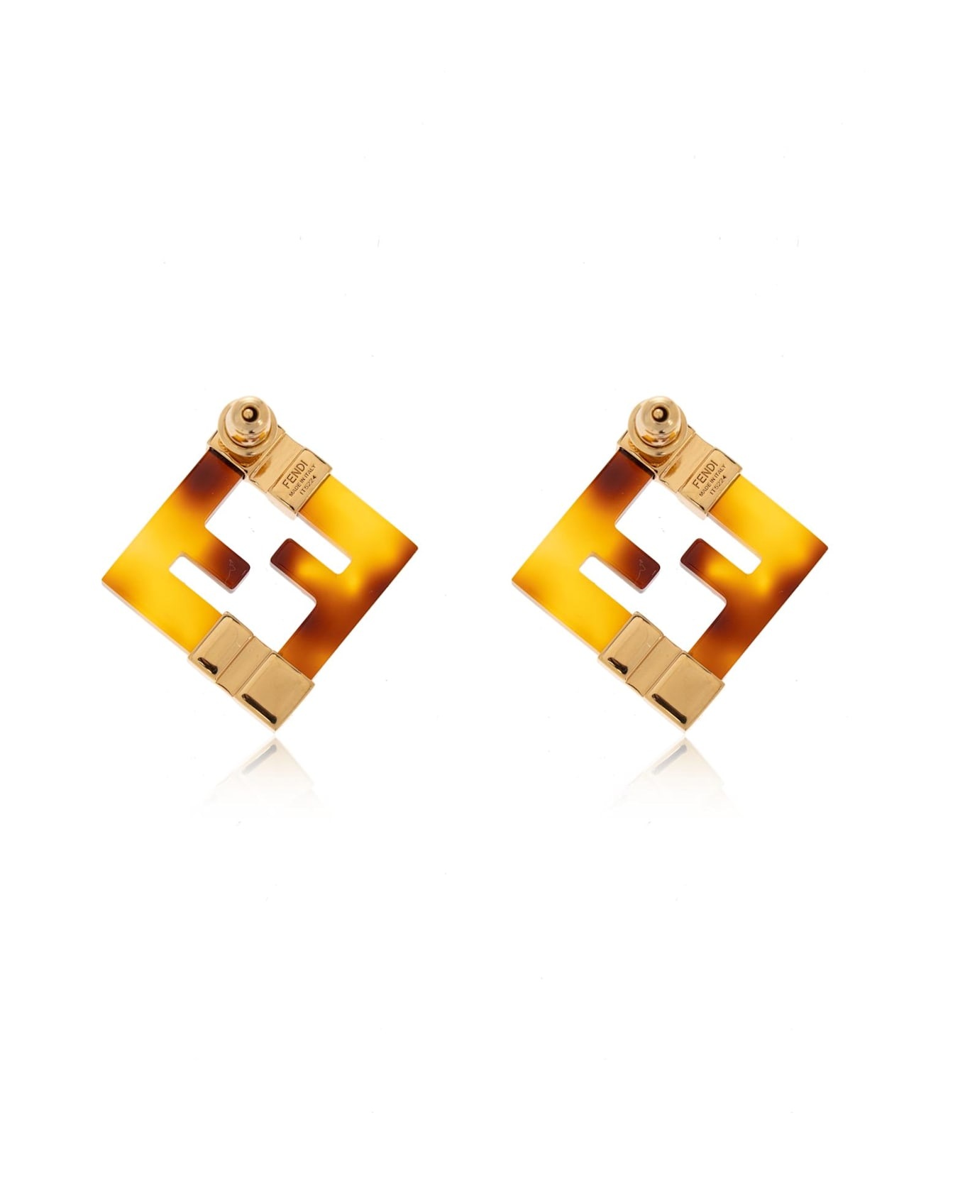 Printed Plexiglass Forever Fendi Earrings - 3
