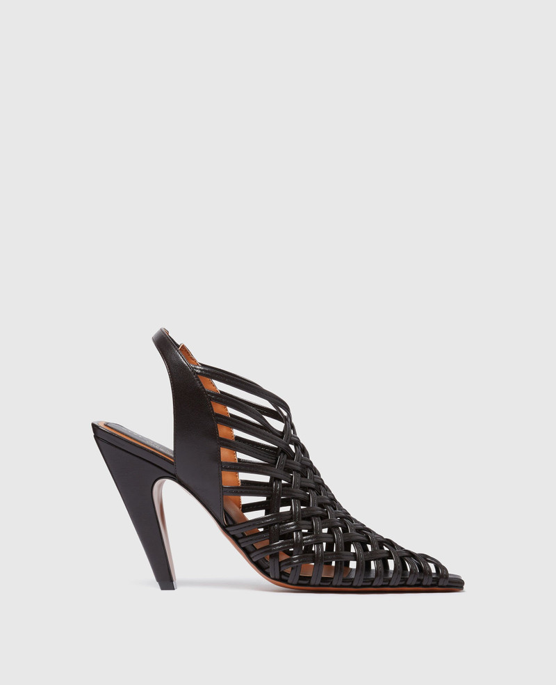 Stella Spur Woven Slingbacks - 1