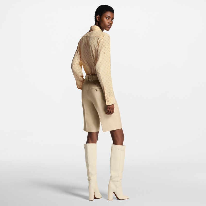 Washed Monogram Silk Shirt 5