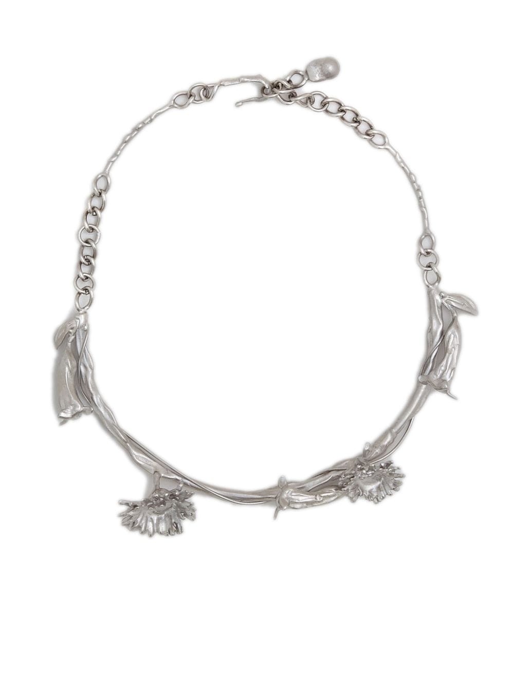 floral-charm choker necklace - 1