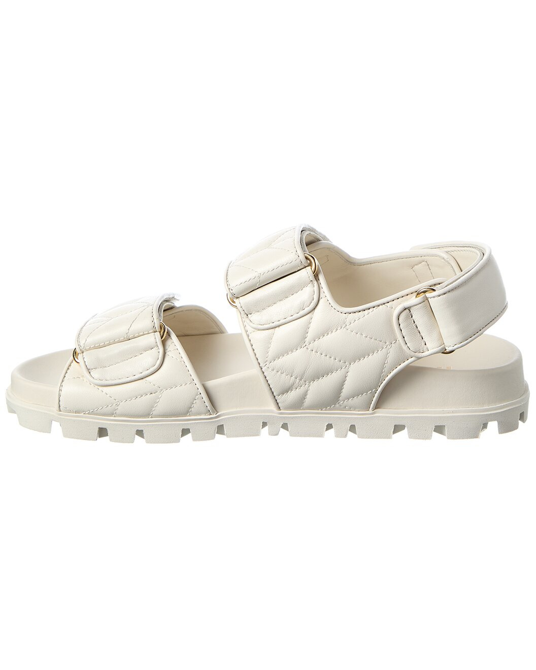 Miu Miu Sporty Matelasse Leather Sandal - 2