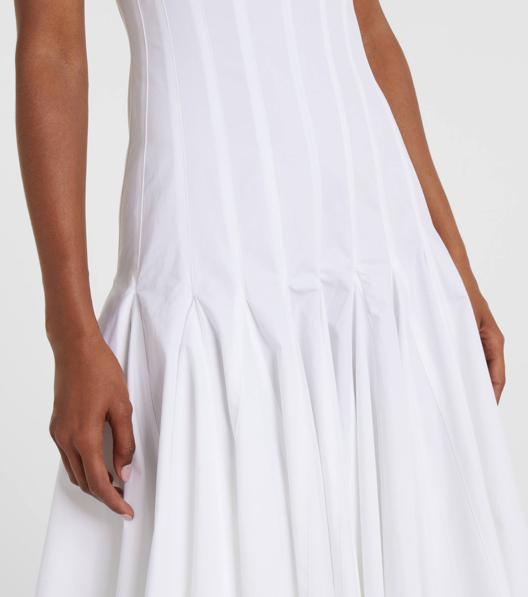 Triana cotton poplin midi dress - 5