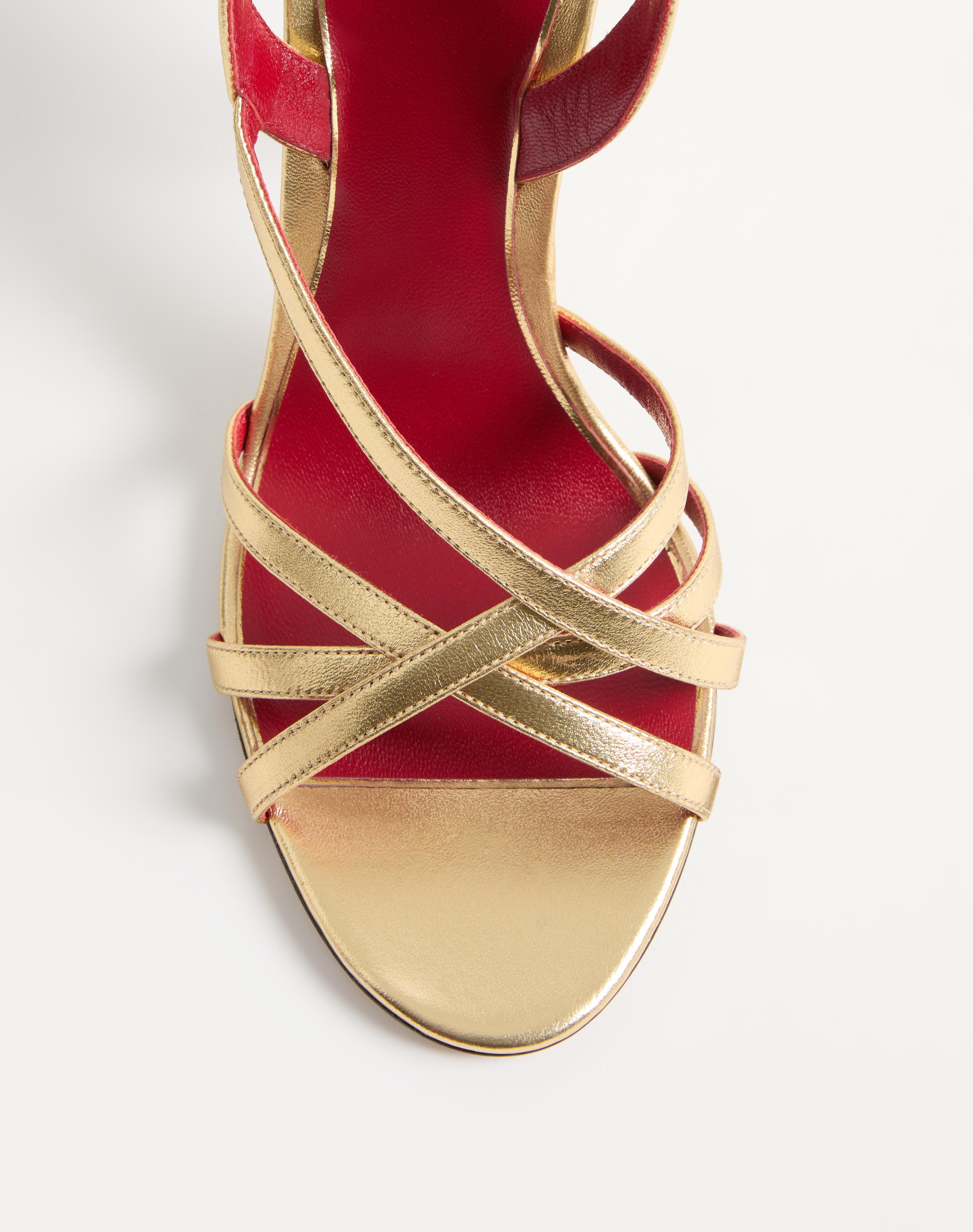 FETISHIQUE SANDAL IN LAMINATED NAPPA 105MM - 6