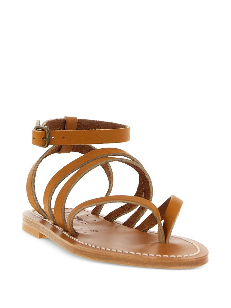 K.JACQUES Hemeree leather ankle-strap sandals outlook