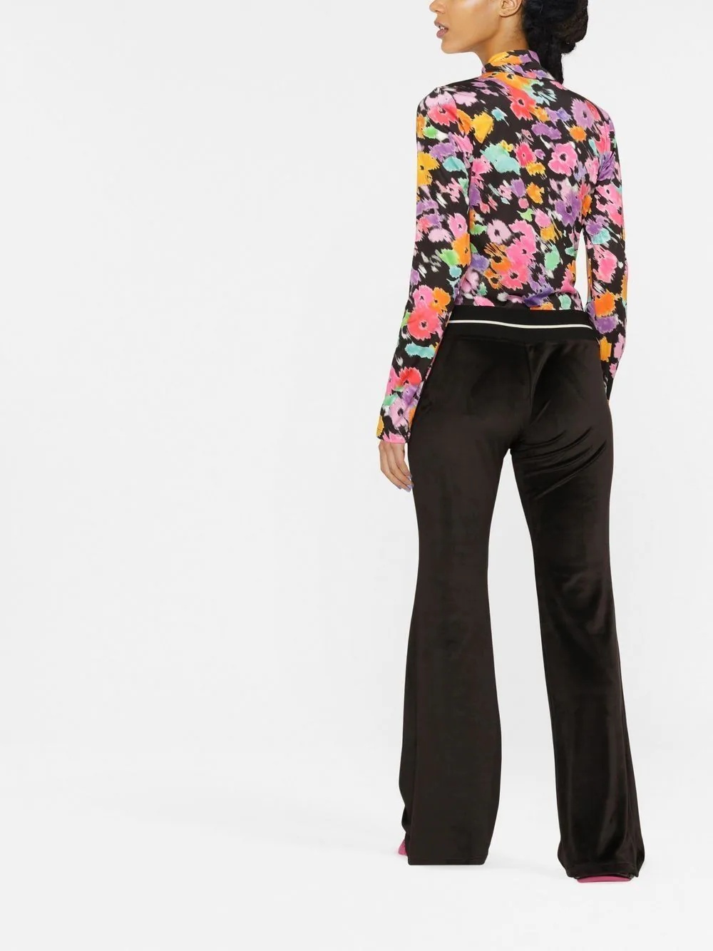 stripe-trim track pants - 4
