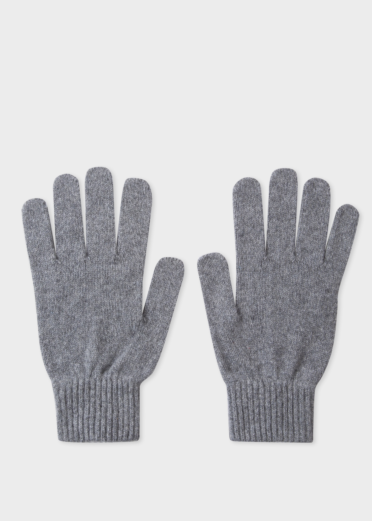Grey Cashmere-Blend Ribbed Beanie Hat & Cashmere And Merino Wool Gloves Gift Set - 4