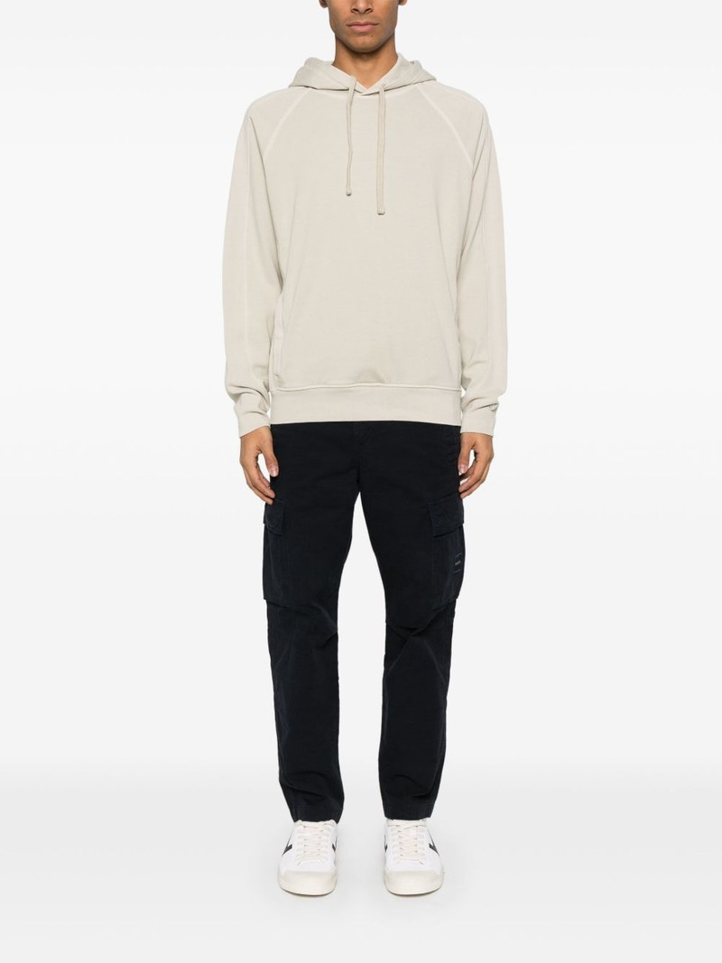 BOSS jersey-texture hoodie outlook