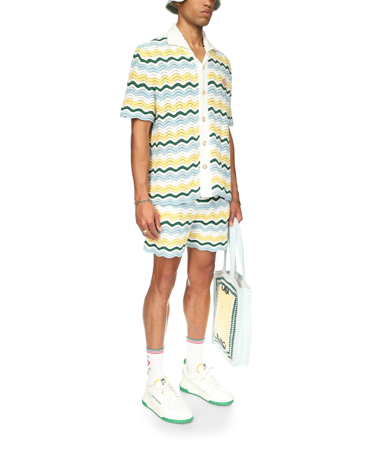 Wavy Boucle Shorts | Casablanca Paris - 5