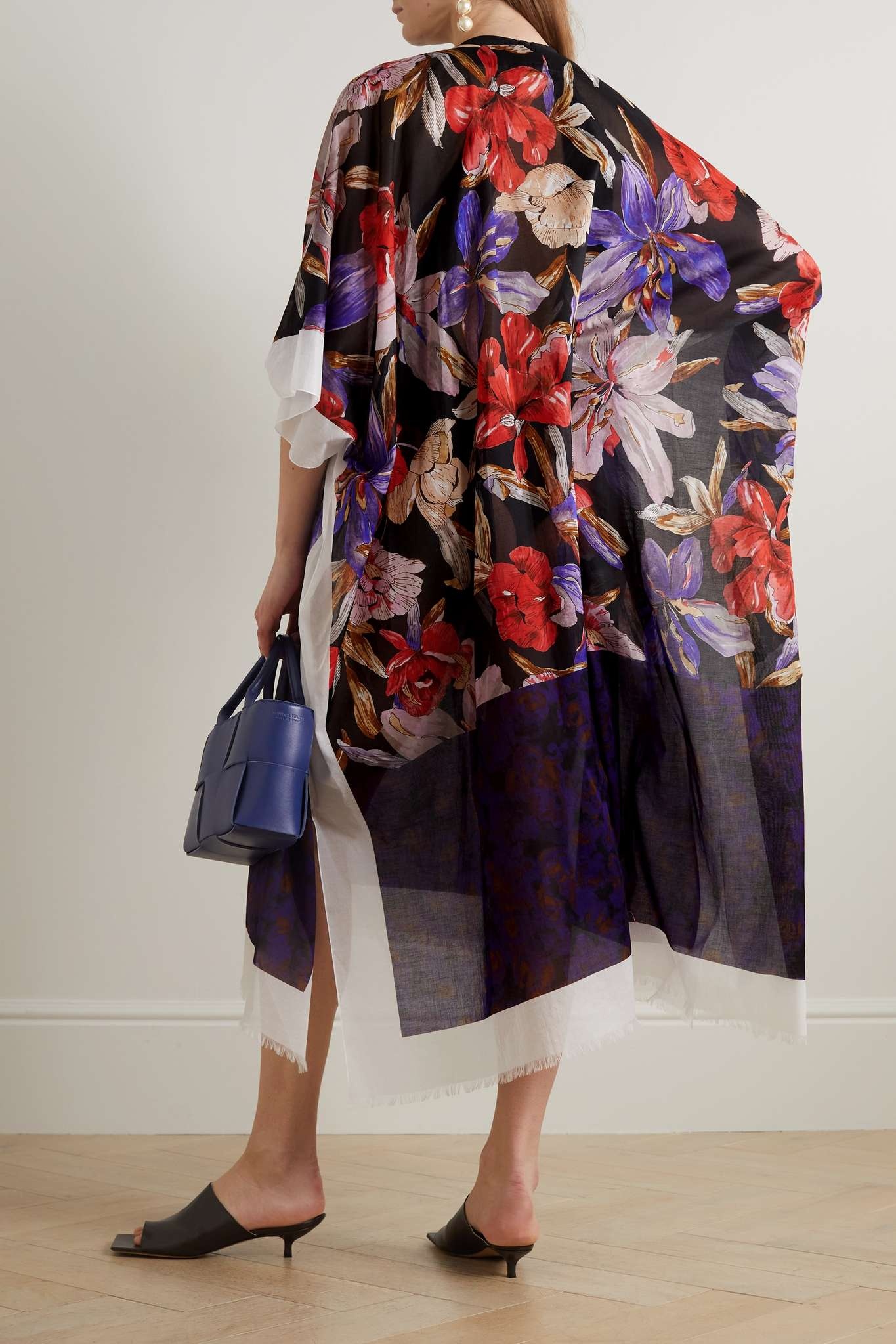 【DRIES VAN NOTEN】Floral-print cotton-voile kaftan カフタン Dries Van Noten Floral-print cotton-voile kaftan | REVERSIBLE