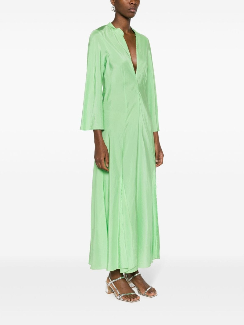 V-neck flared maxi dress 3