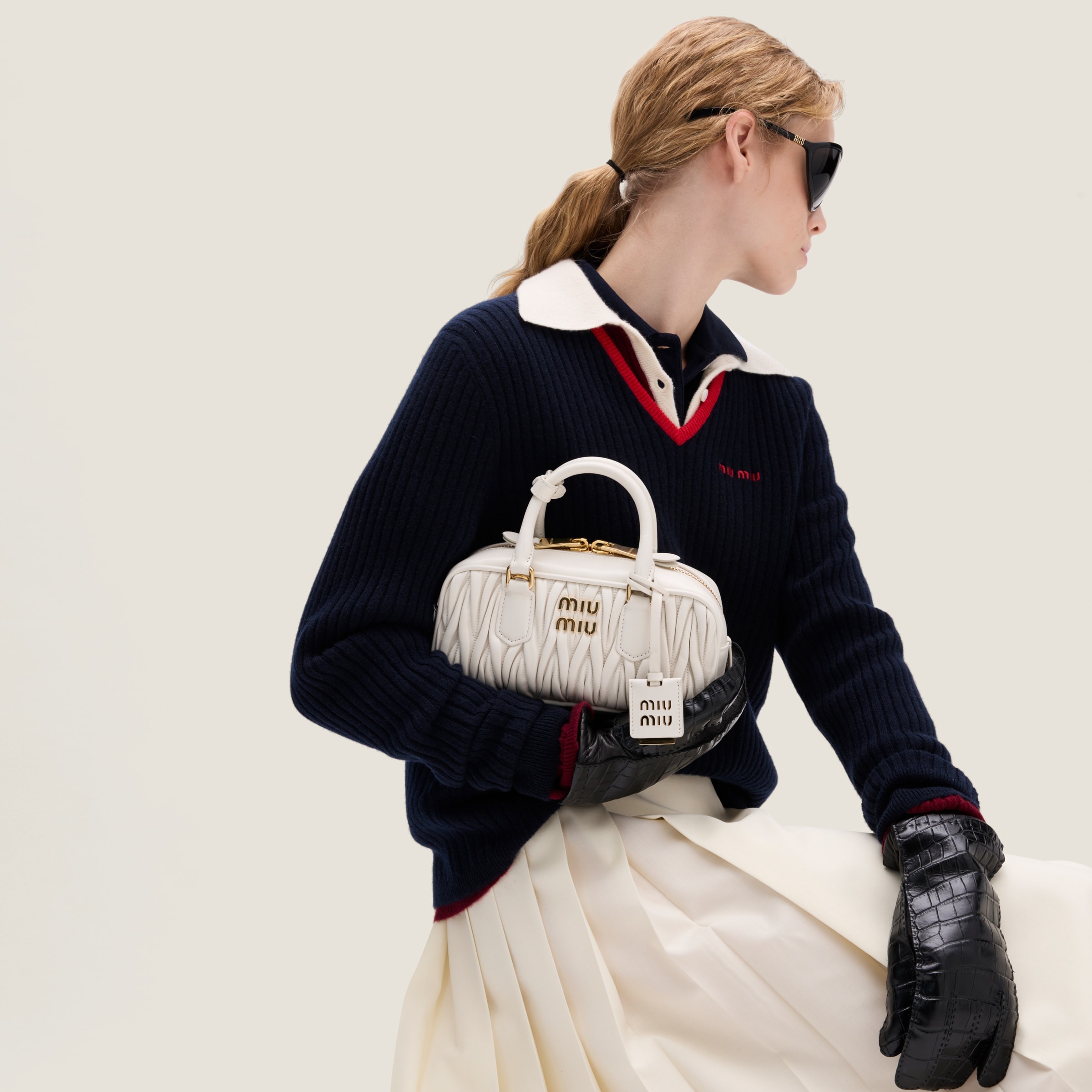 Arcadie matelassé nappa leather bag - 2