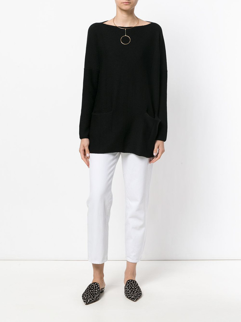 Daniela Gregis boat neck jumper outlook