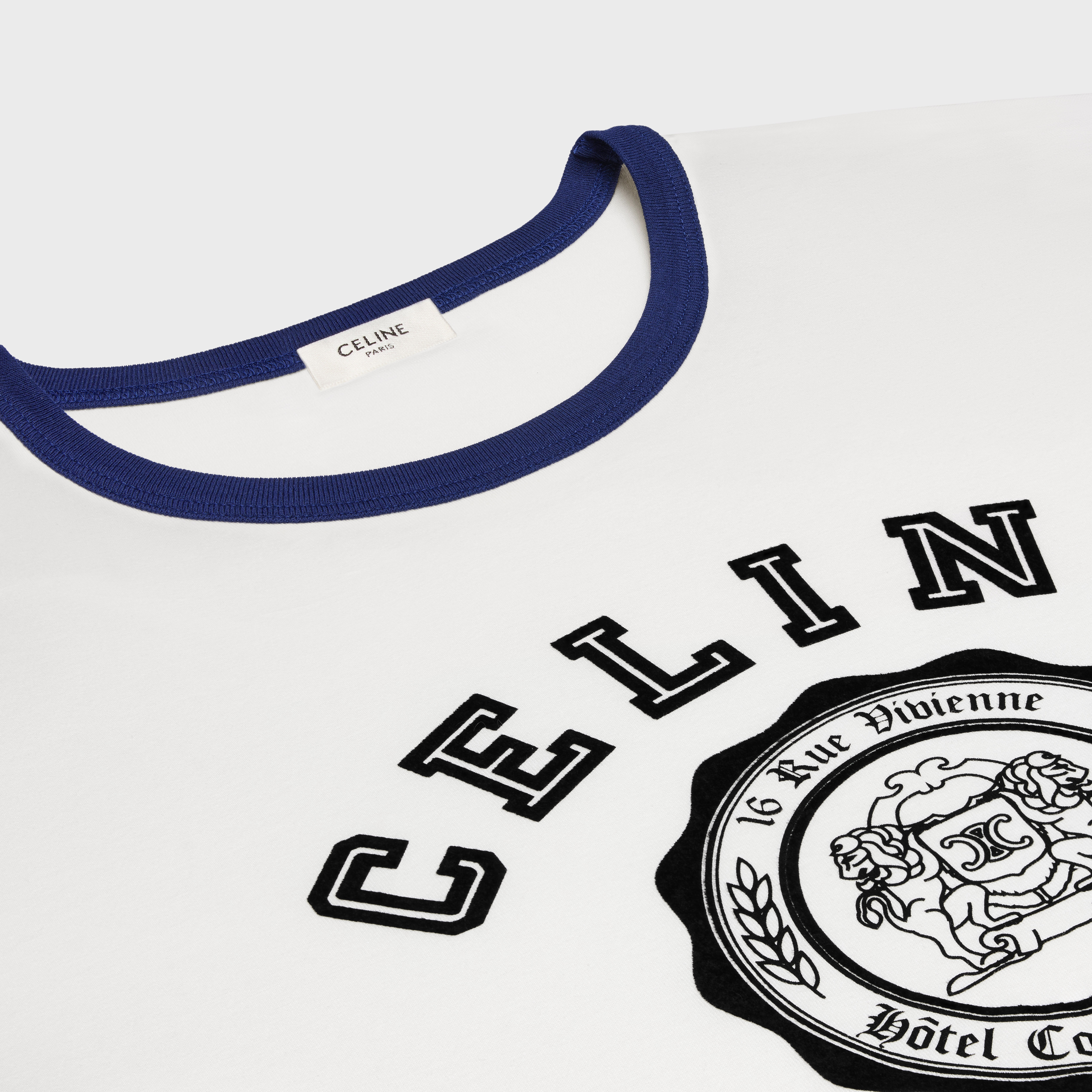 CELINE｜ (BLASON REGULAR T-SHIRT IN COTTON JERSEY (RX04B CELINE BLASON REGULAR T-SHIRT IN COTTON JERSEY - | CELINE