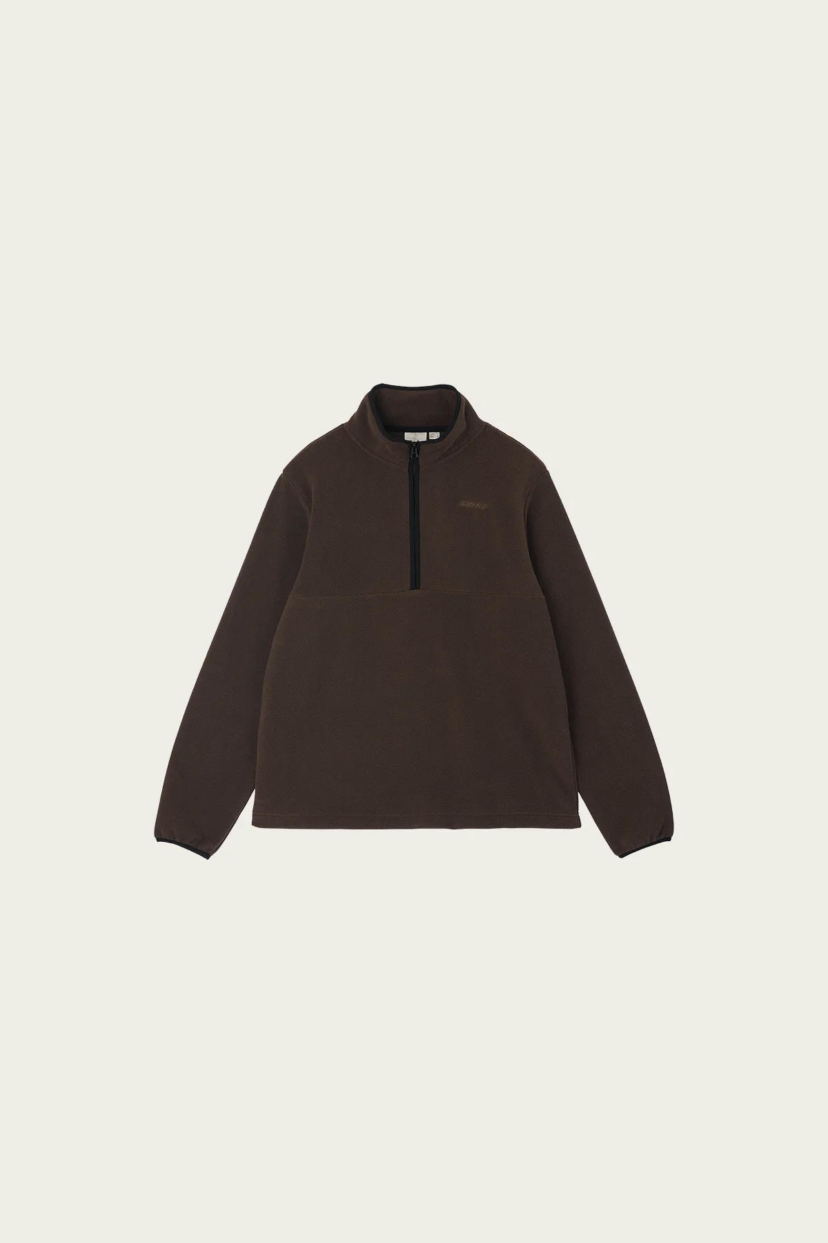 Thermal Fleece Pullover - Deep Brown - 1
