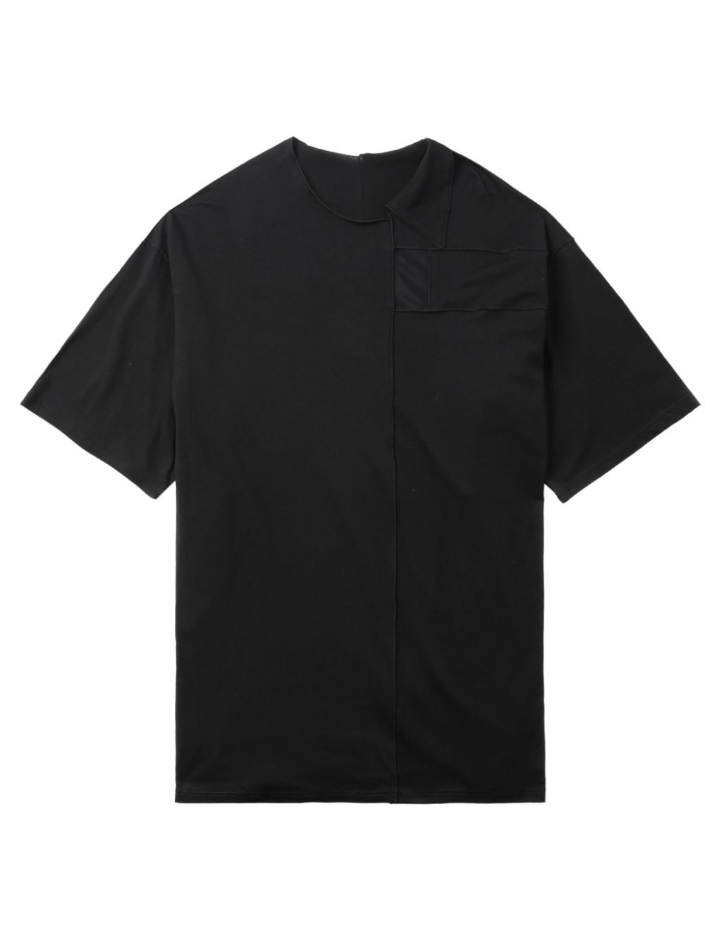 asymmetric cotton T-shirt - 1