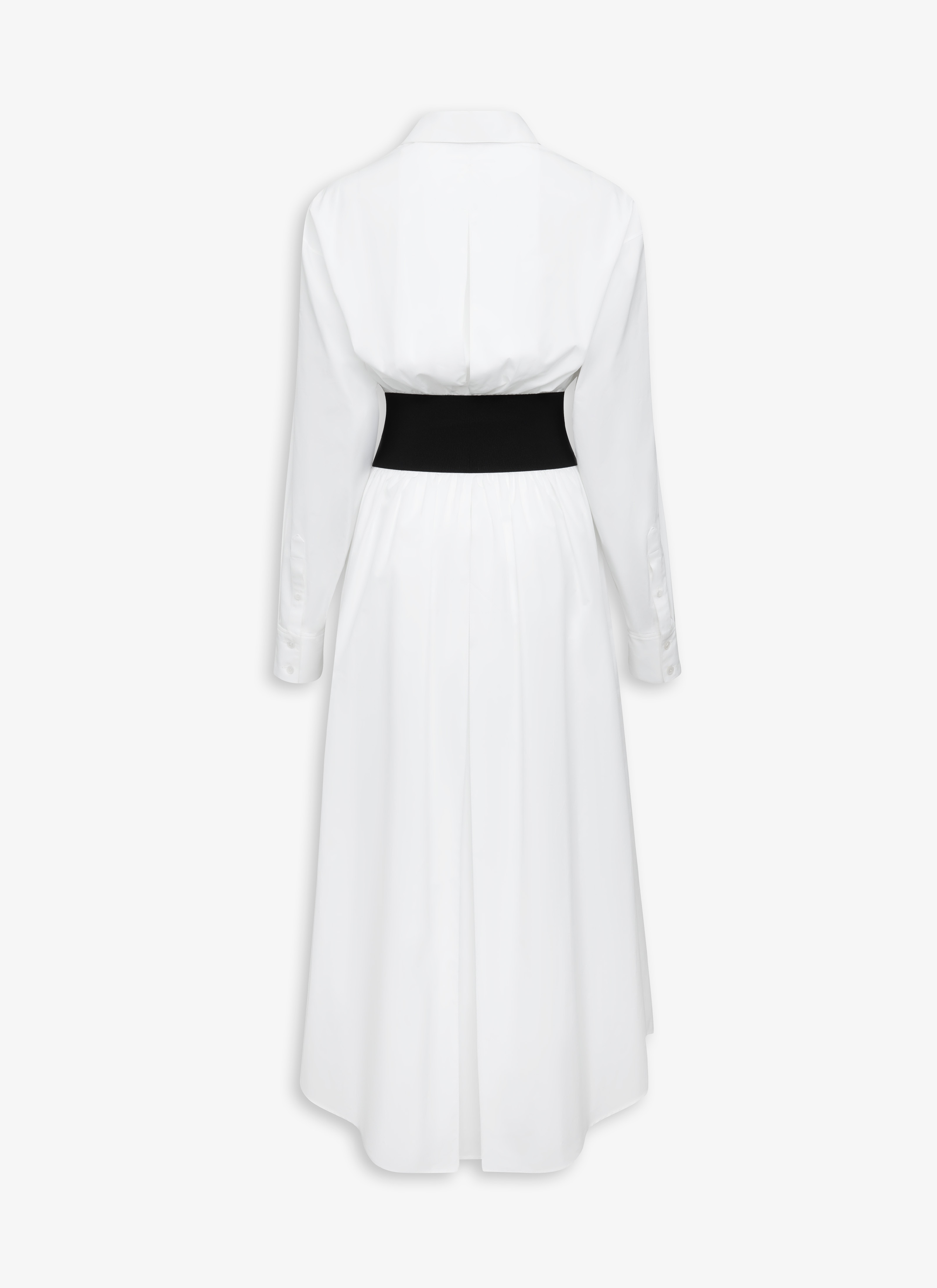 BELTED SHIRT DRESS IN COTTON POPLIN - 2