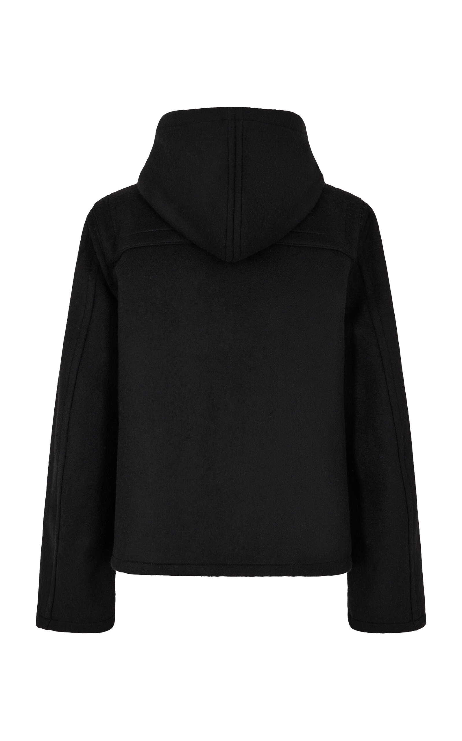 Toggle Detailed Wool Blend Coat black - 3