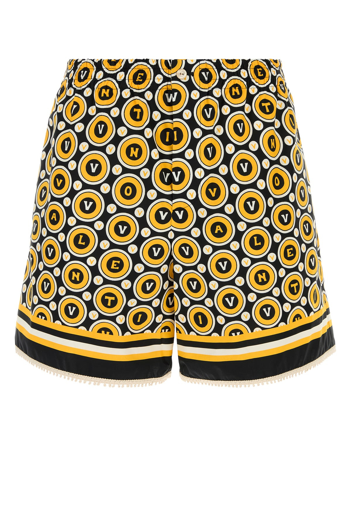Printed poplin bermuda shorts - 1