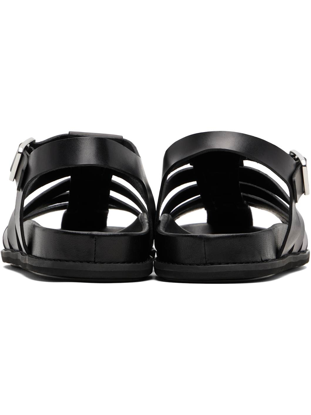 Black Fisherman H Sandals - 2