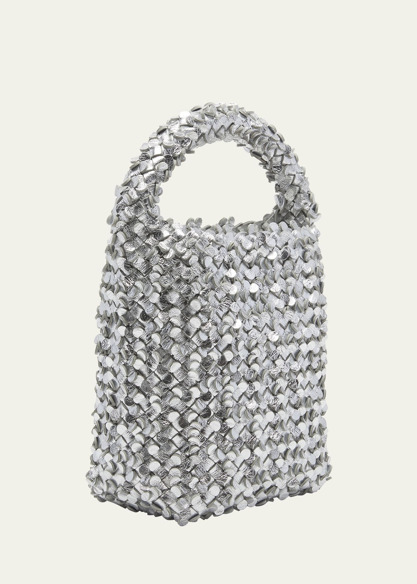 Cabat Metallic Sequin Bucket Bag - 3