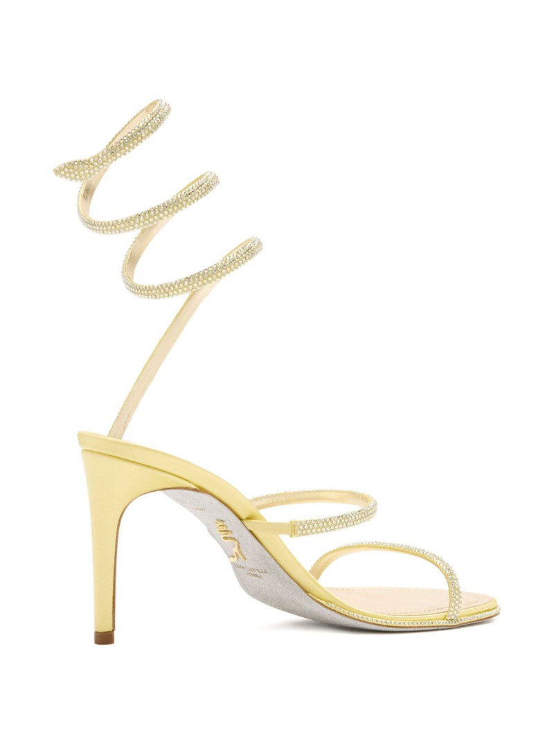 Cleo strass spiral heeled sandals 3