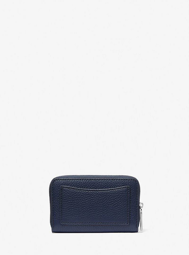 Jet Set Small Studded Pebbled Leather Wallet 3