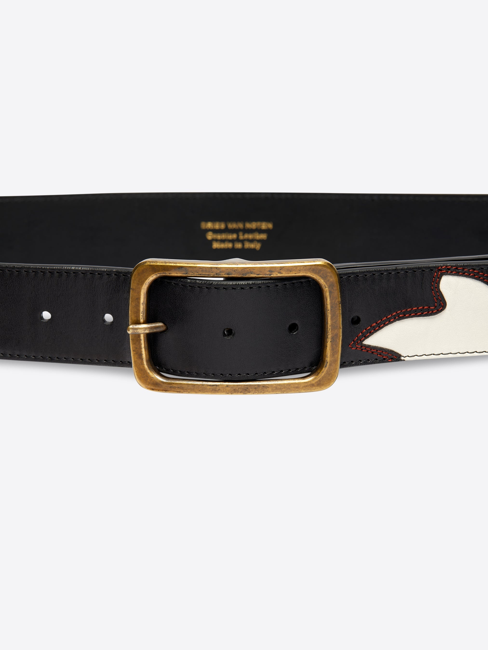TOPSTITCHED BELT - 3