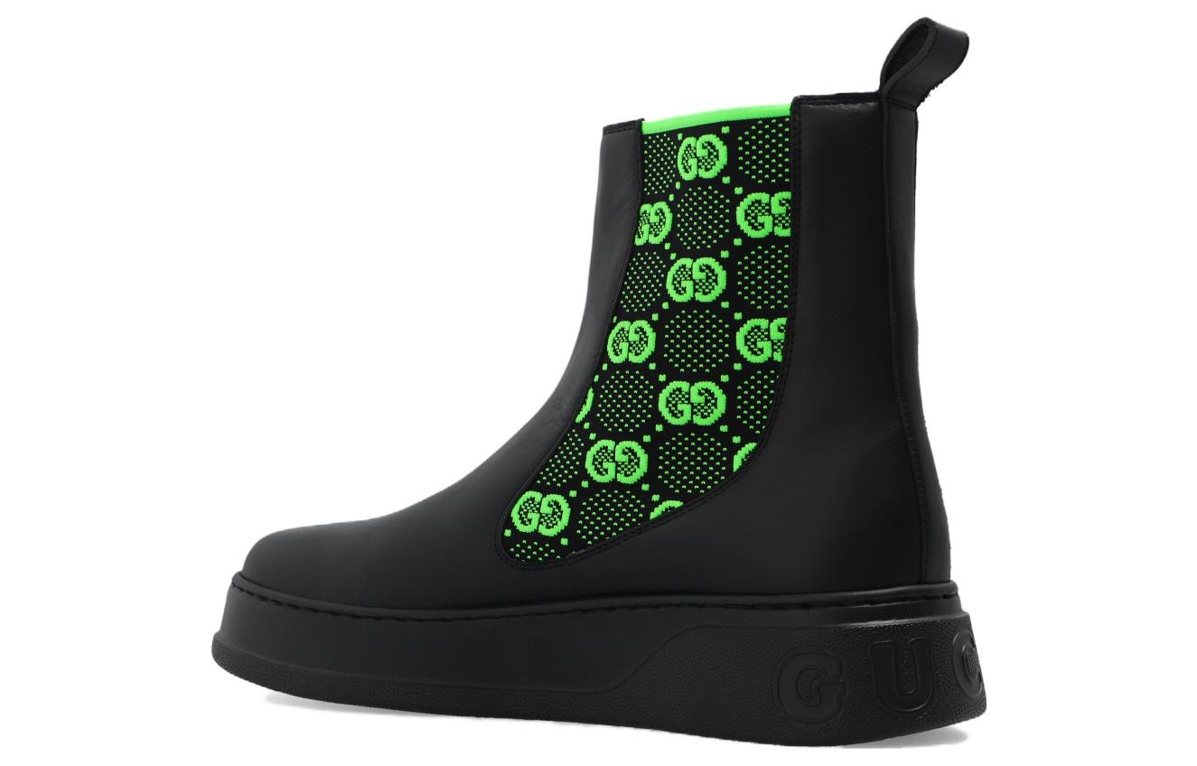 Gucci GG Leather Boot 'Black' 718713-AAA8L-1065 - 2
