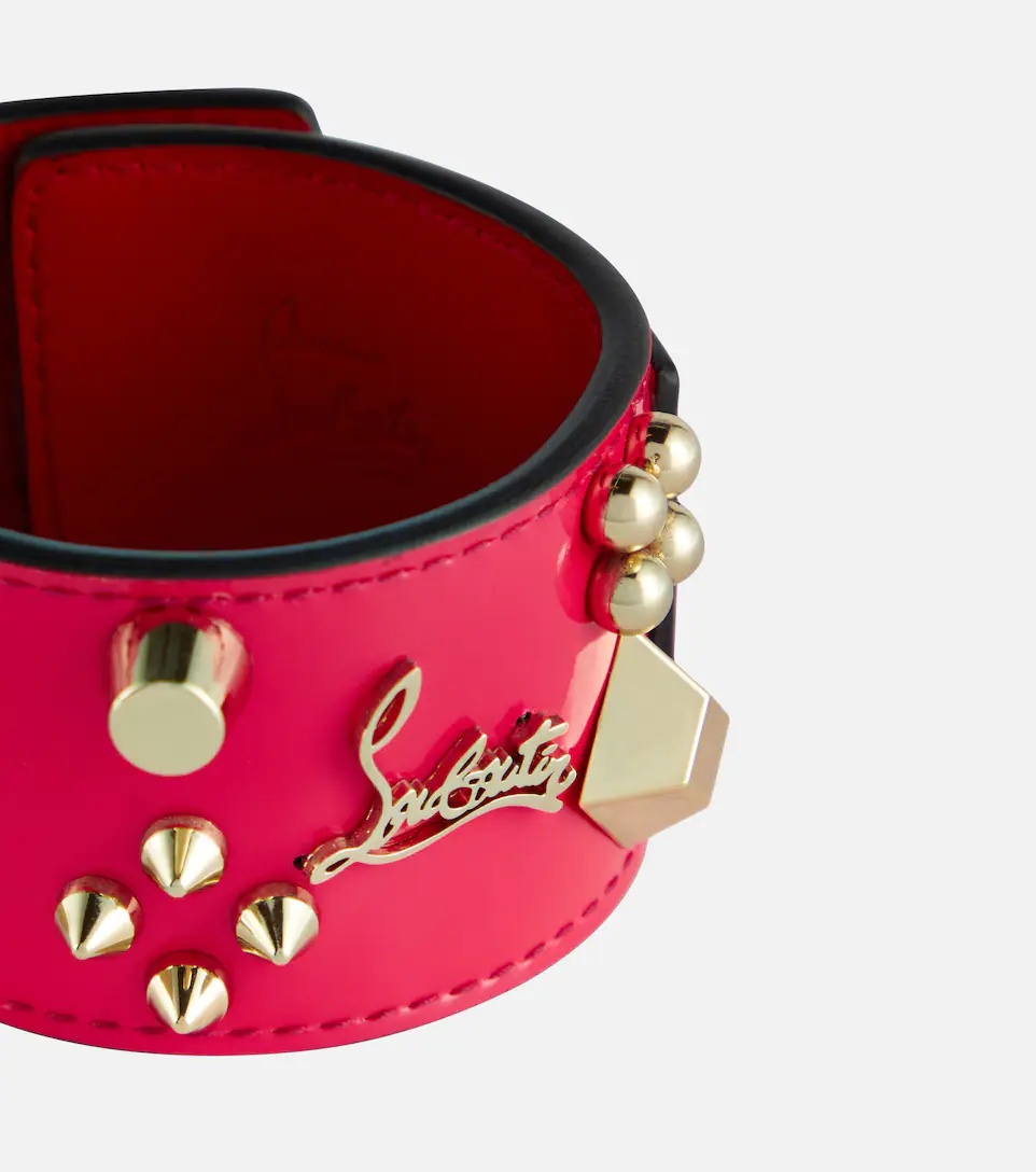 Carasky embellished patent leather bracelet - 4