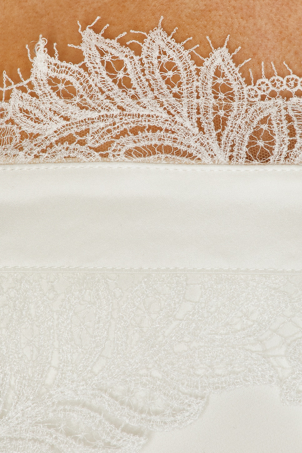 Lace Bra Detail Strapless Top - 5