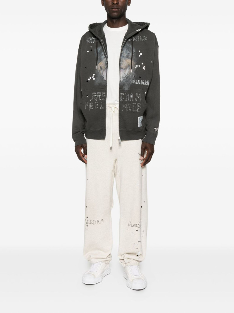 Maison MIHARAYASUHIRO zip-up cotton hoodie outlook