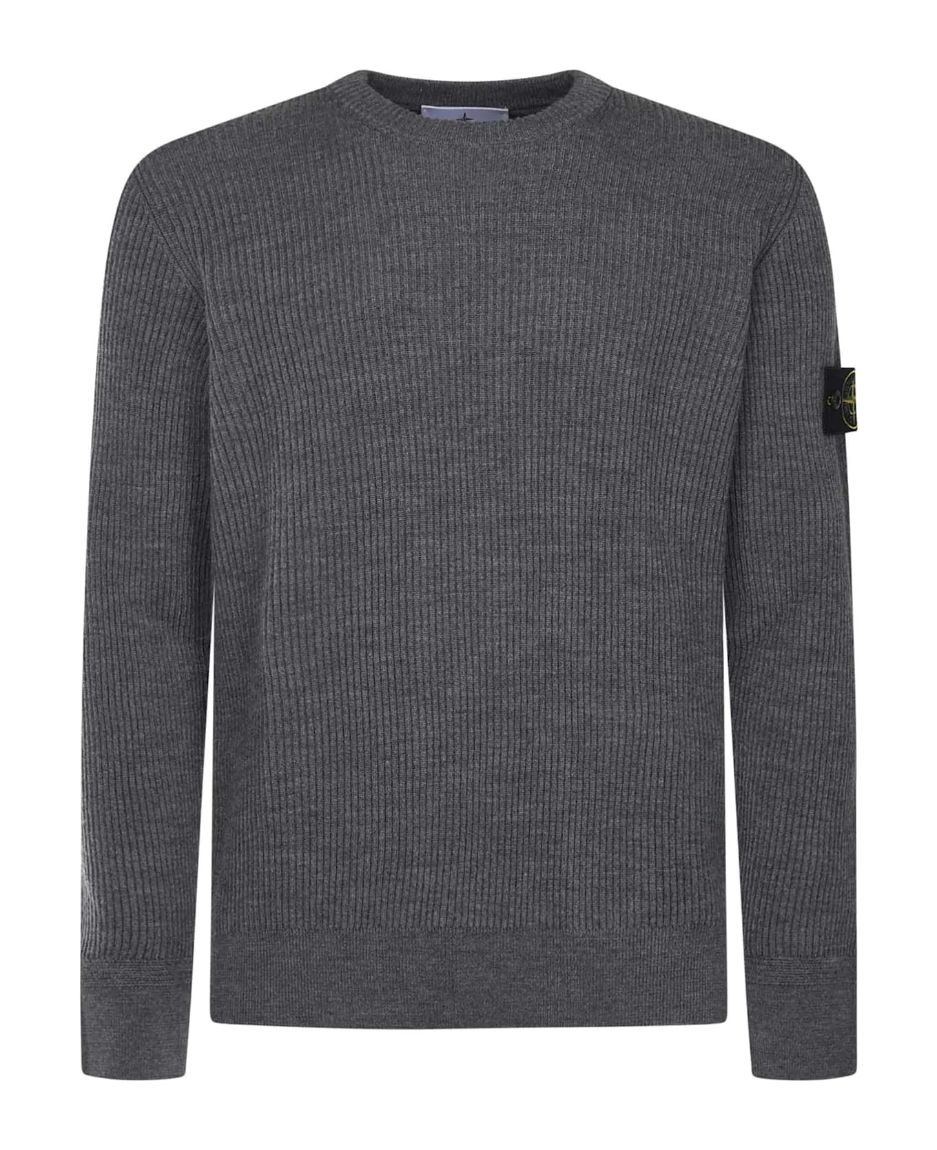 Sweater With Ribbed Edges - 1