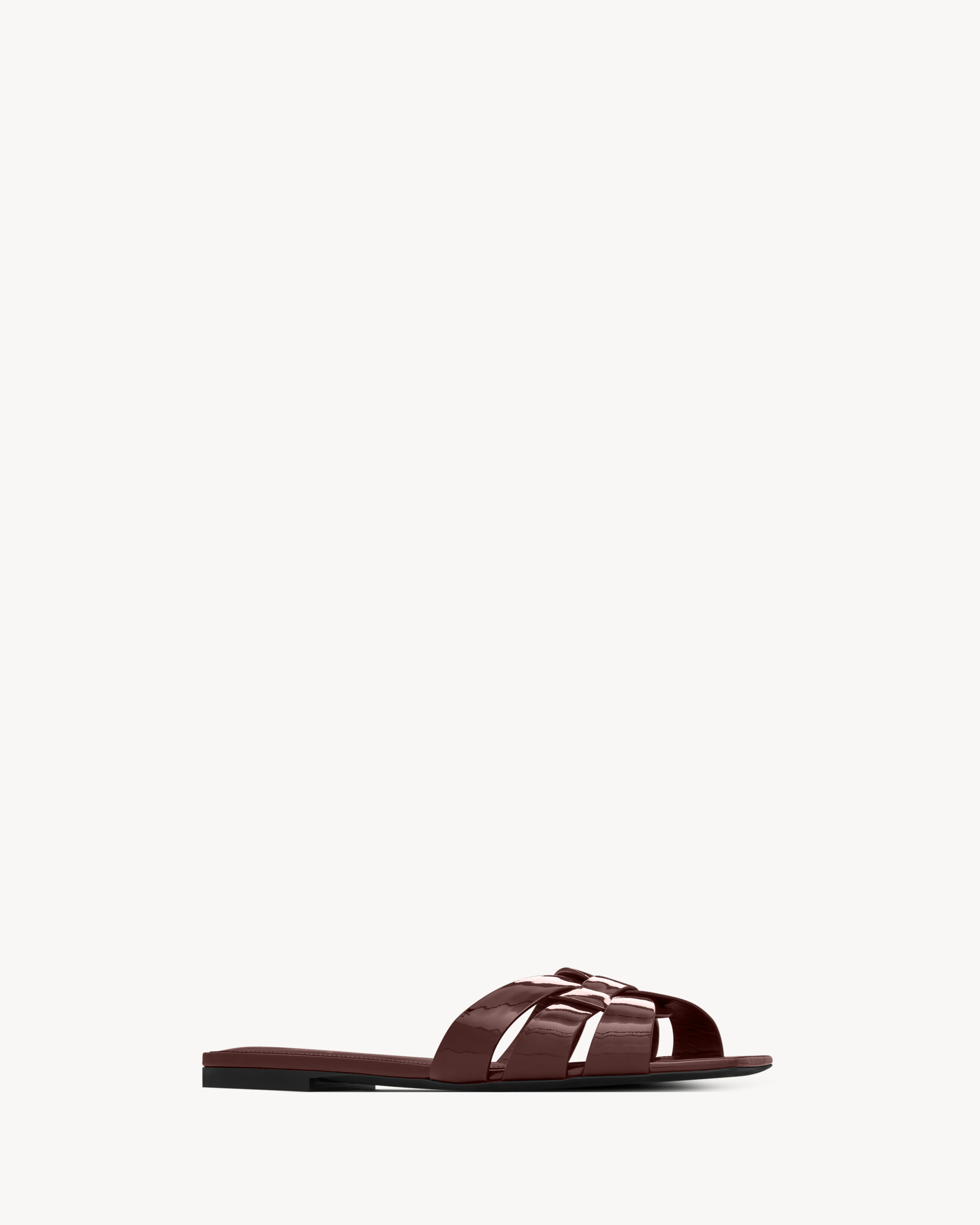 tribute flat mules in patent leather - 3
