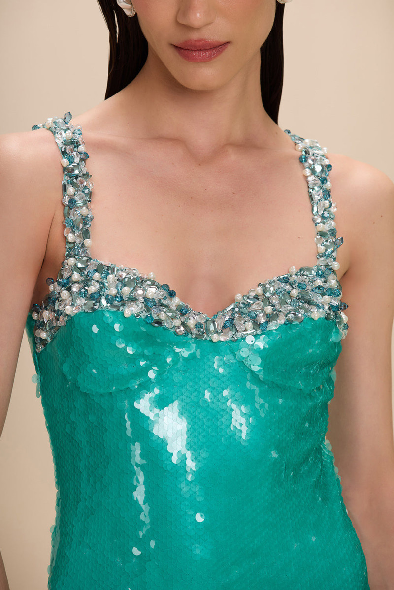 PatBO ISLA SEQUIN MINI DRESS outlook