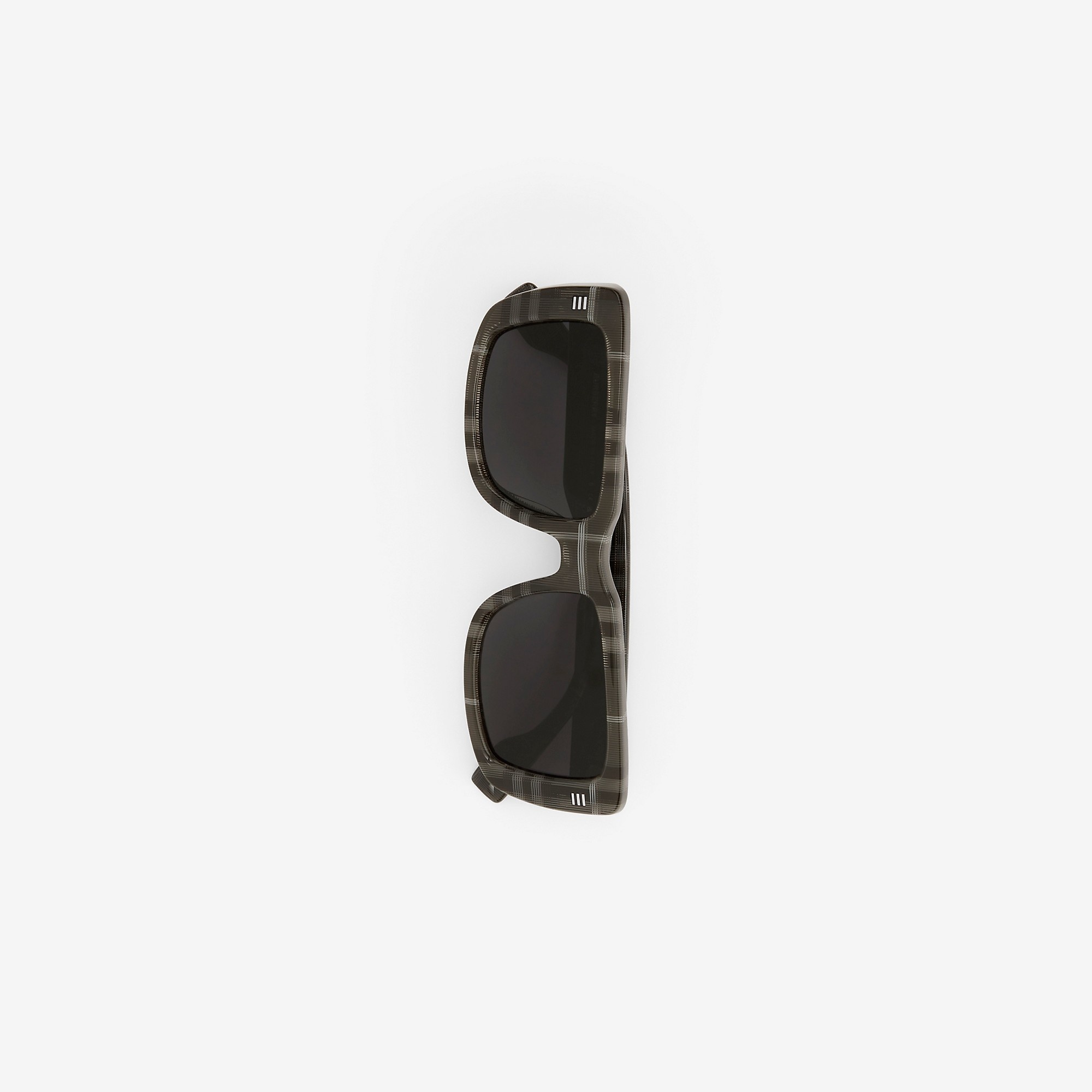 Check Rectangular Frame Sunglasses - 2