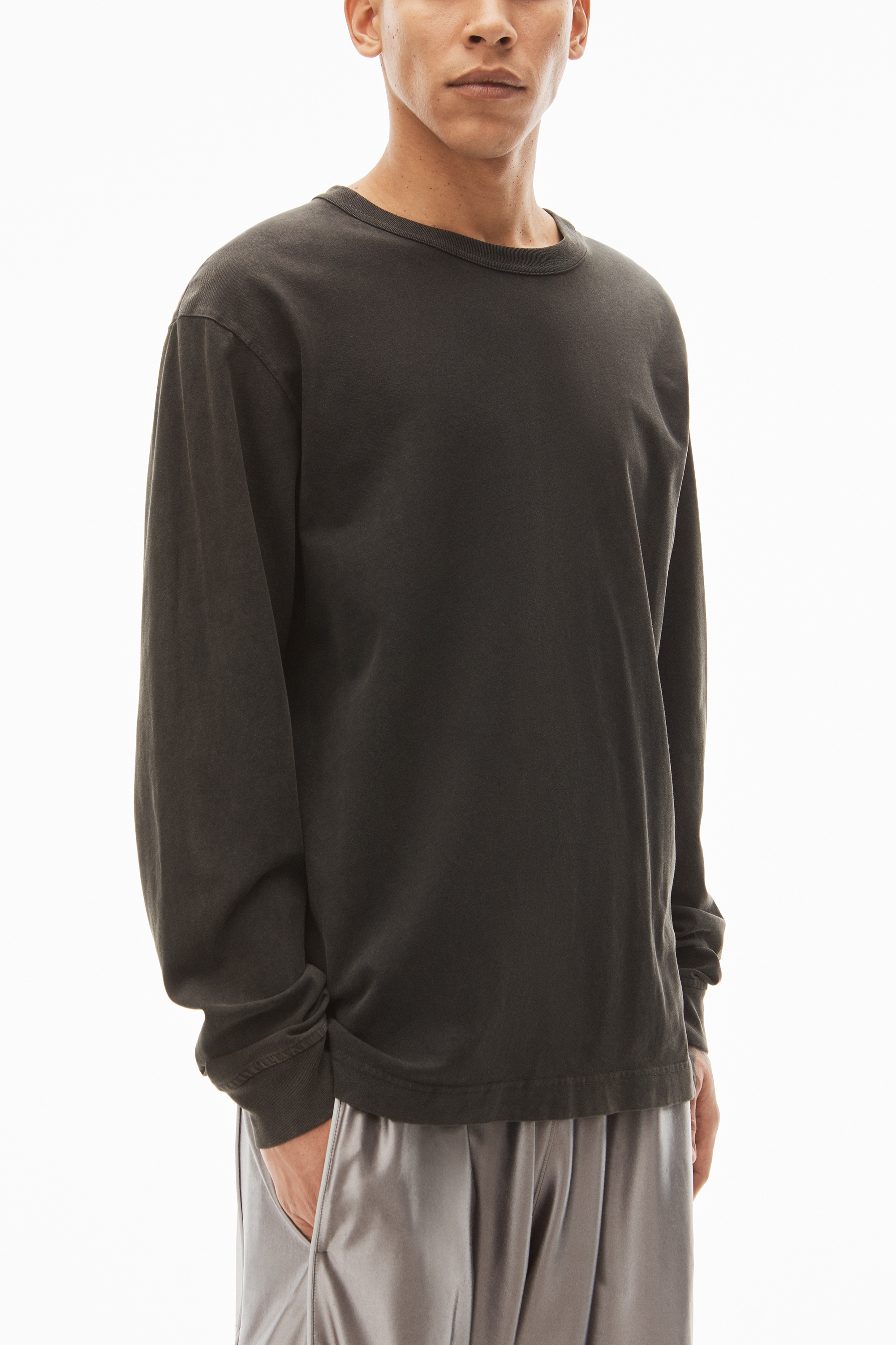 LONG-SLEEVE TEE IN ACID WASH JERSEY - 3