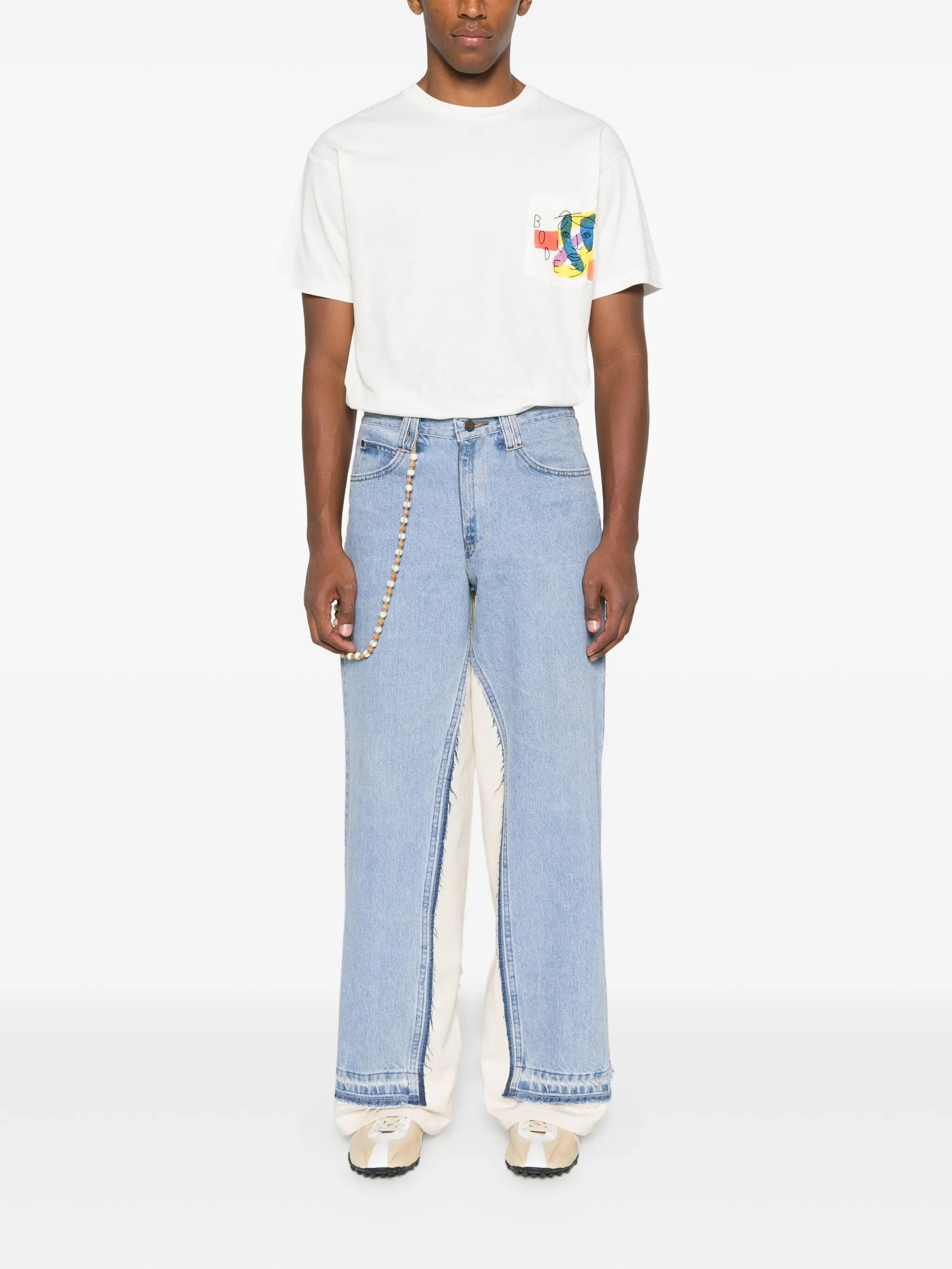 Bode Abstract-print Pocket T-shirt - 2