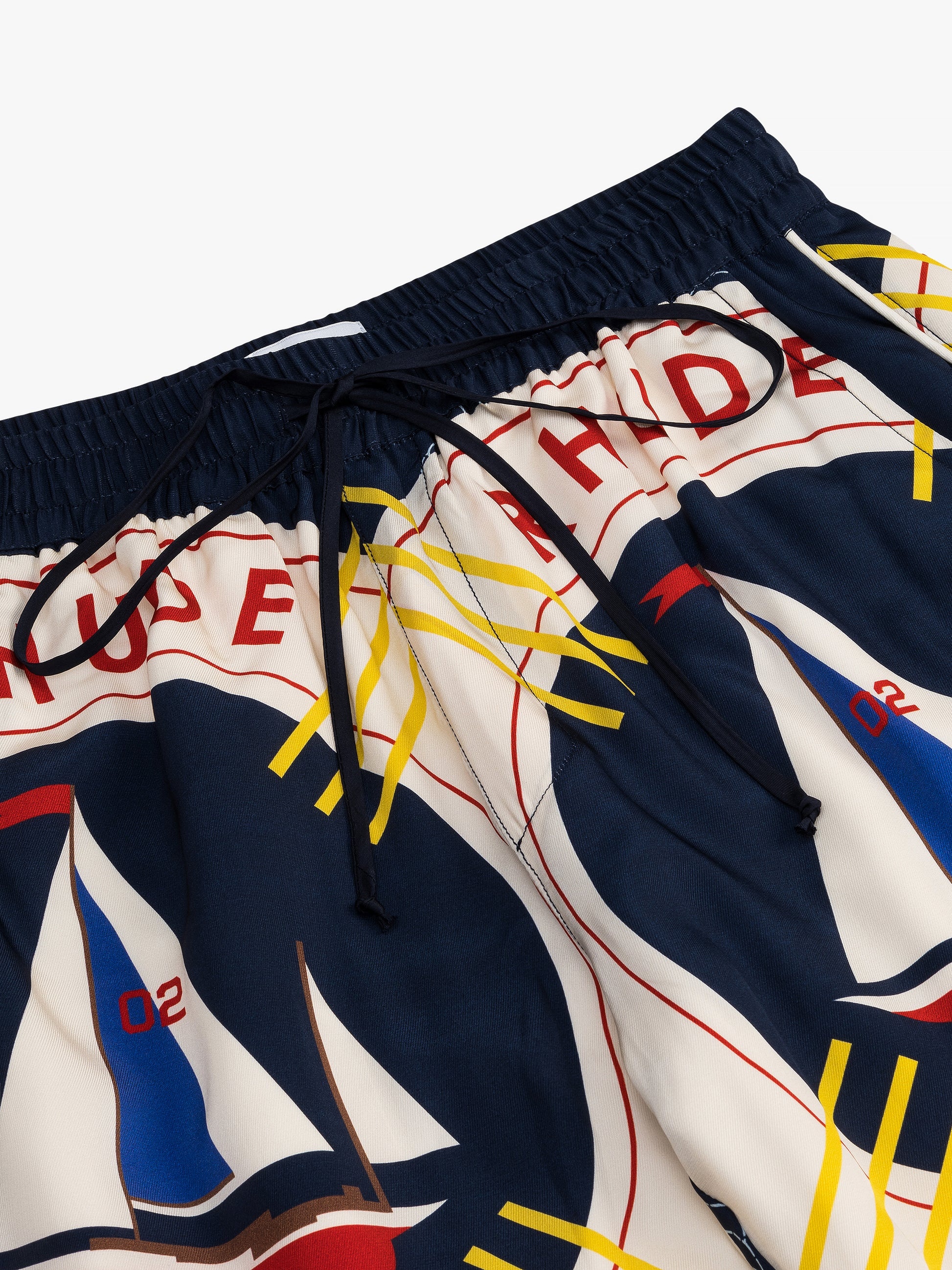 RHUDE FLAG SAIL SILK PANT - 3