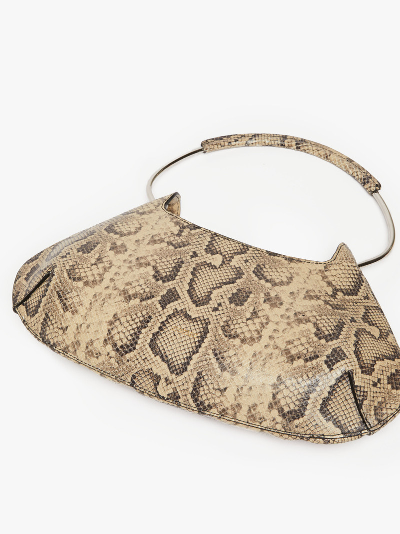 CAJU4 Medium Caju bag in python-print leather 4