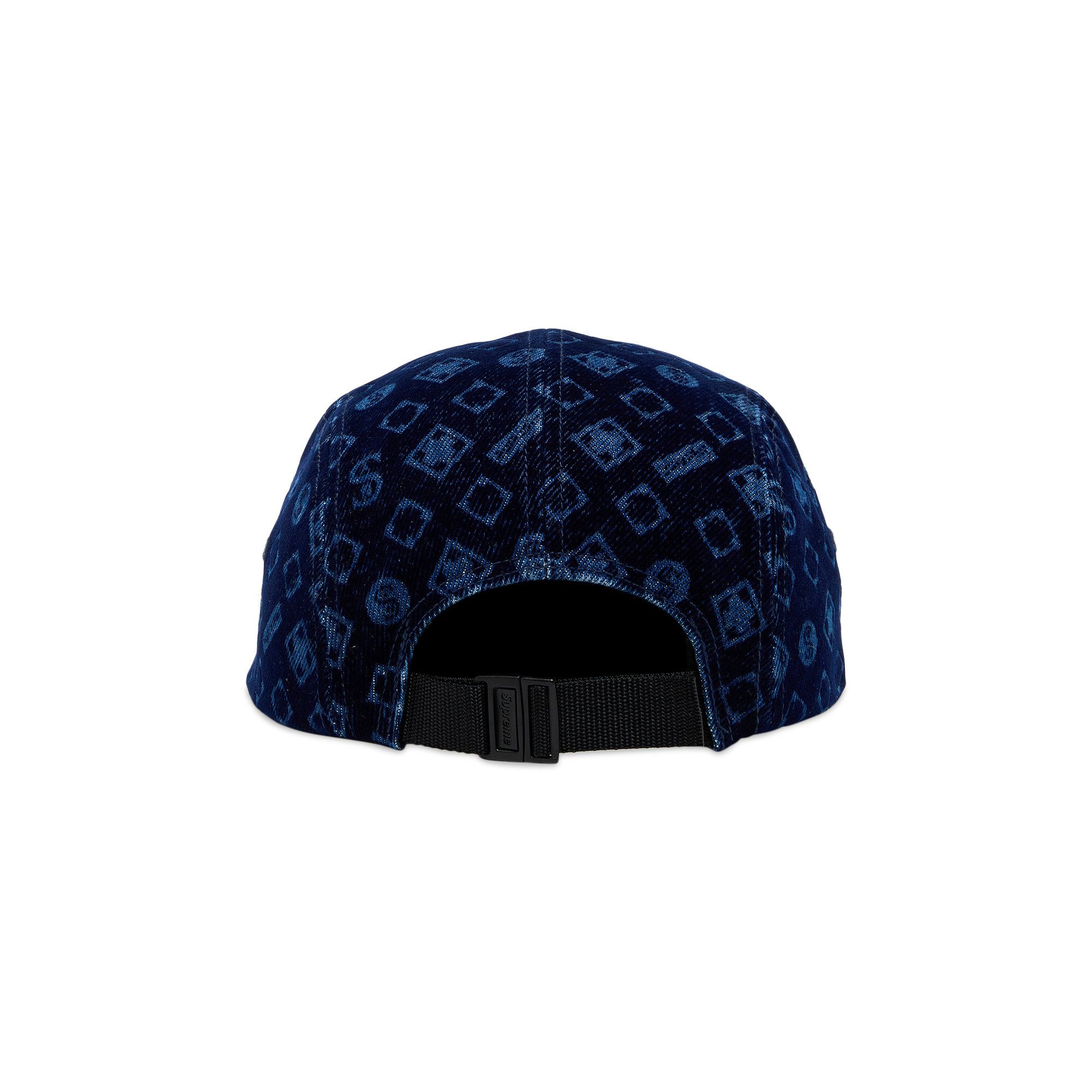 Supreme Flocked Denim Camp Cap 'Blue' - 4