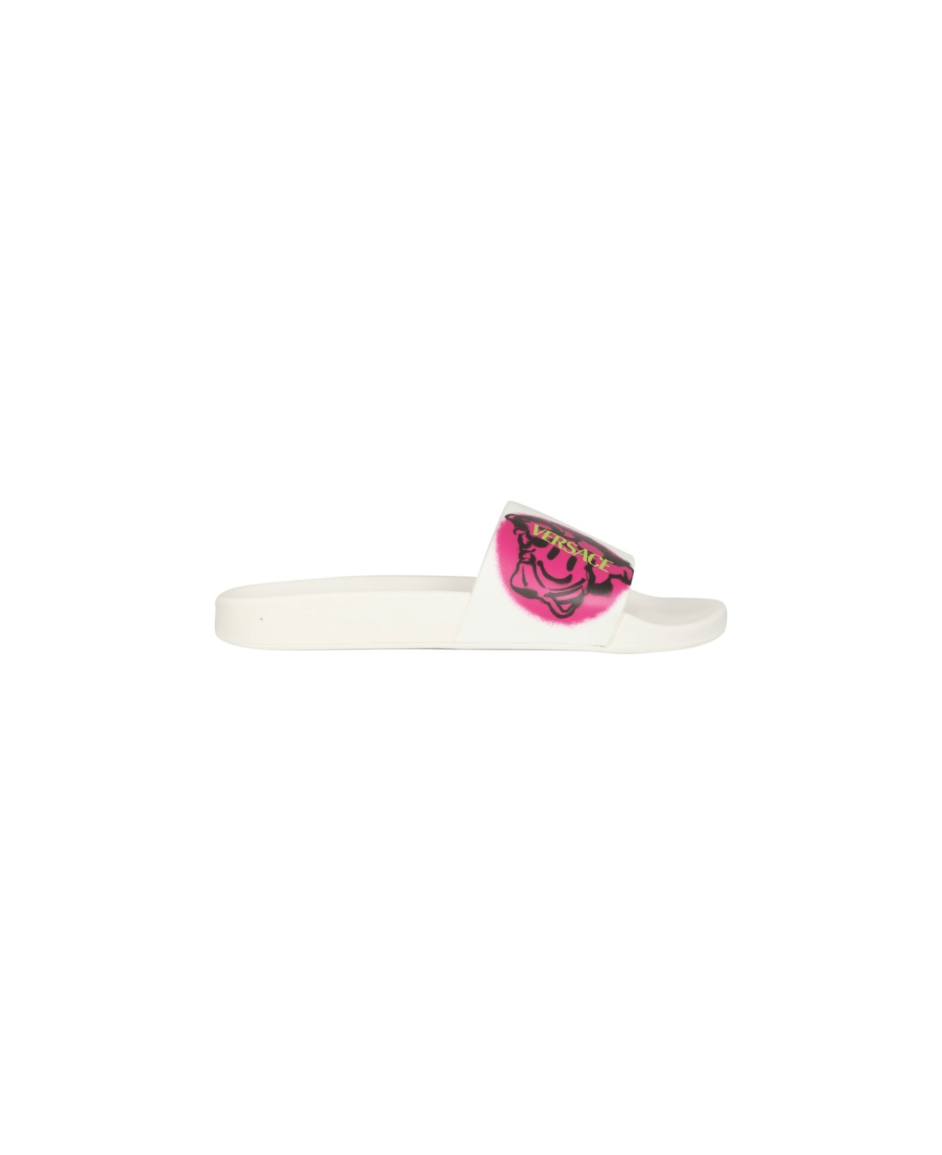 Medusa Smiley Slide Sandals - 1