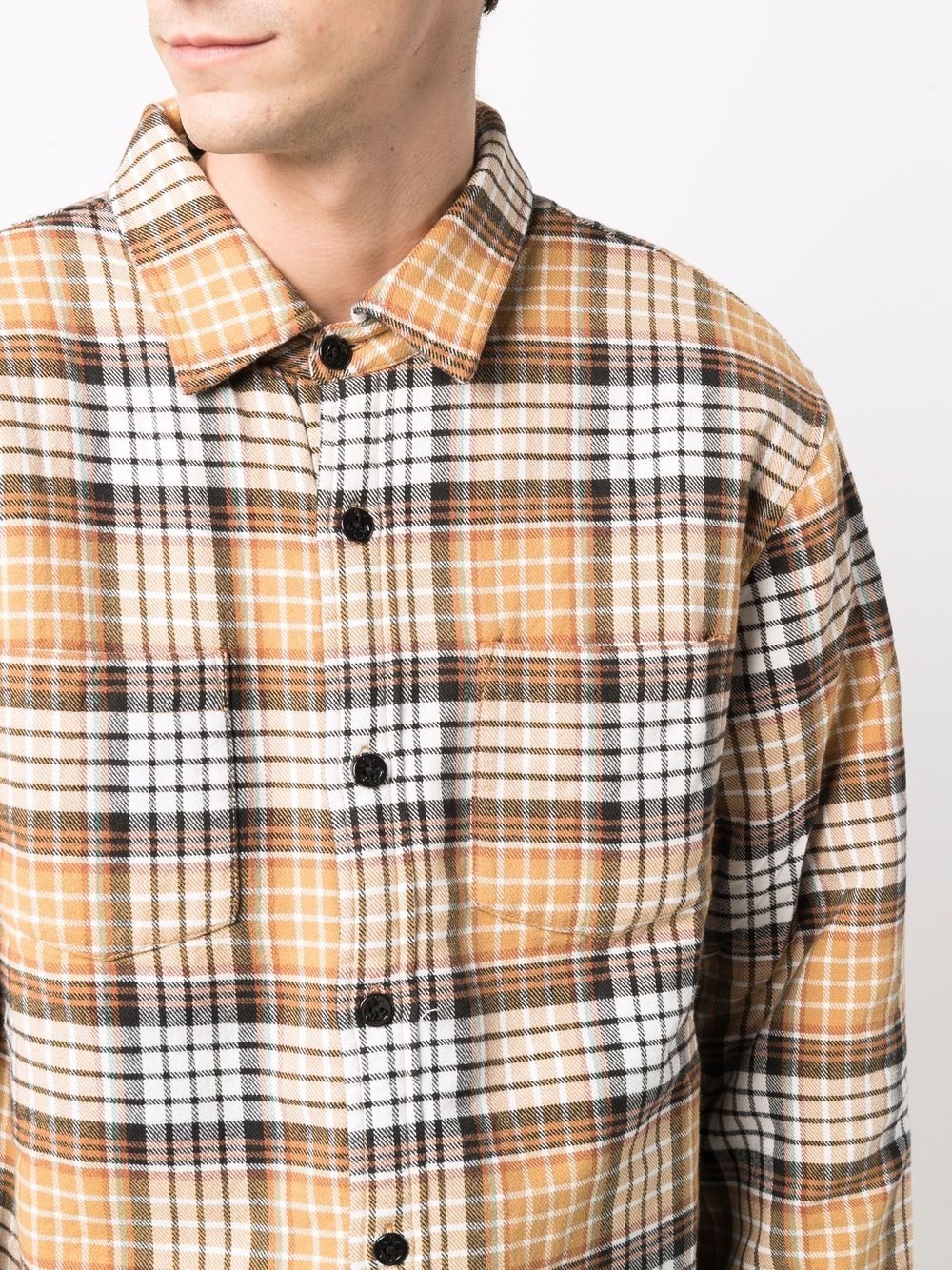 plaid-check print shirt - 5